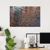Affiche de couleur abstraite de reflets d'eau (Bureau à domicile)