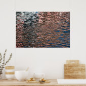Affiche de couleur abstraite de reflets d'eau (Cuisine)