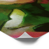 Affiche de couleur de l'eau des fleurs de printemp (Coin)