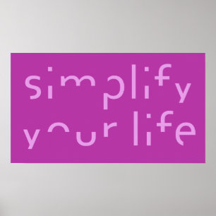 Affiche de couleur personnalisée « Simplifiez votr