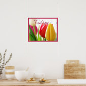 Affiche de couleurs de tulipes (Cuisine)