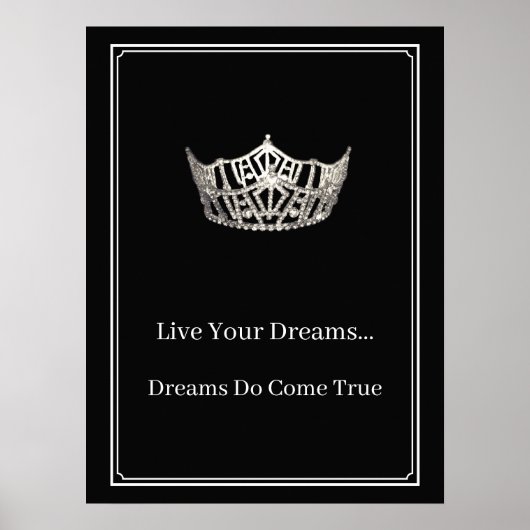 Affiche de couronne de concours de beauté (Devant)