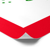 AFFICHE DE COURONNE DE NOËL VERTE (Coin)