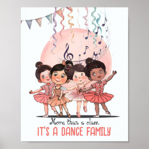 Affiche de cours de ballet – C'est une famille de