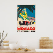 Affiche de course automobile Art Monaco Racing 193 (Cuisine)