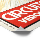 Affiche de course automobile Circuito del Pozzo Ve (Coin)