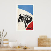 Affiche de course automobile de voiture ancienne (Cuisine)
