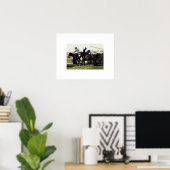 Affiche de course de chevaux imprimée (Bureau à domicile)