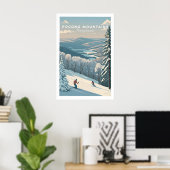 Affiche de course de ski en Pennsylvanie dans les (Bureau à domicile)
