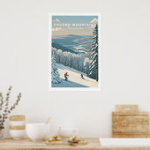 Affiche de course de ski en Pennsylvanie dans les (Cuisine)