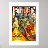 Affiche de couverture de la pulpe Captain Future (Devant)