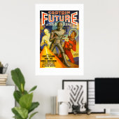 Affiche de couverture de la pulpe Captain Future (Bureau à domicile)