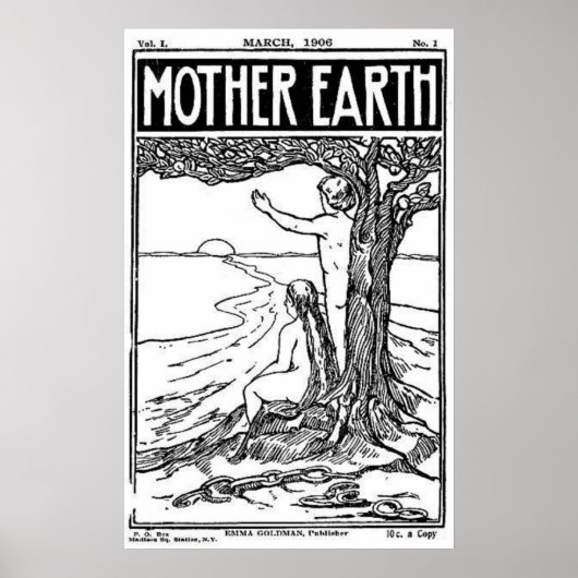 affiche de couverture du magazine mère Earth mars  (Devant)