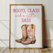 Affiche de Cowgirl Rose pour Décoration de Chambre