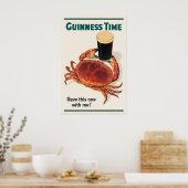Affiche de crabe Guinness Time John Gilroy Irland (Cuisine)