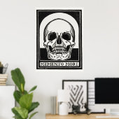 Affiche de crâne (Bureau à domicile)