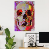 Affiche de crâne (Bureau à domicile)