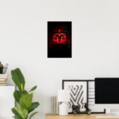 Affiche de crâne de diffusion BAAL — Art mural got (Bureau à domicile)