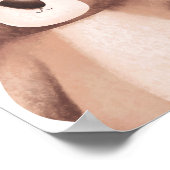 Affiche de crèche d'animaux de la forêt d'ours déc (Coin)