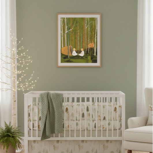 Affiche de crèche sylvestre vintage Sibylle Von Ol