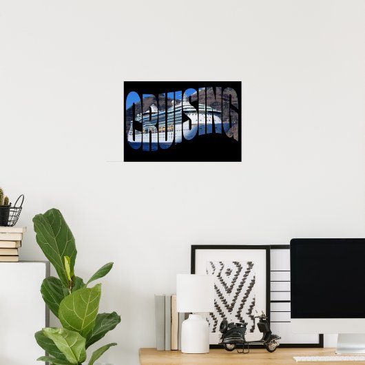 Affiche de croisière (Bureau à domicile)