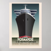 Affiche de croisière inspirée Art déco (Devant)