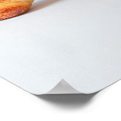 Affiche de croissant pailleté d'impression disco C (Coin)