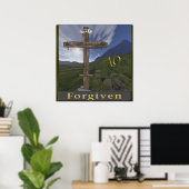 affiche de croix chrétienne (Bureau à domicile)