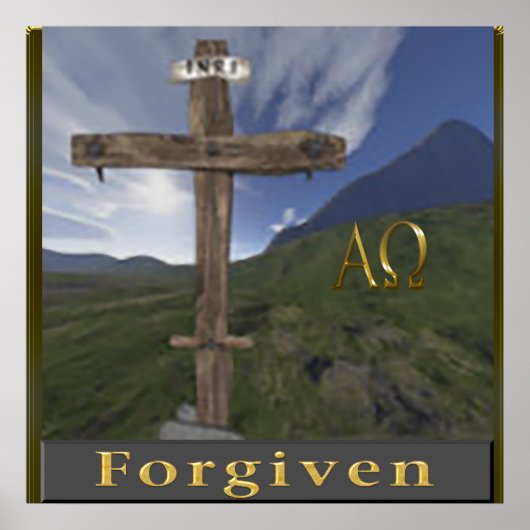 affiche de croix chrétienne (Devant)