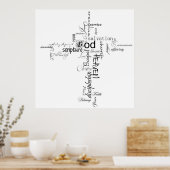 Affiche de croix chrétienne (Cuisine)