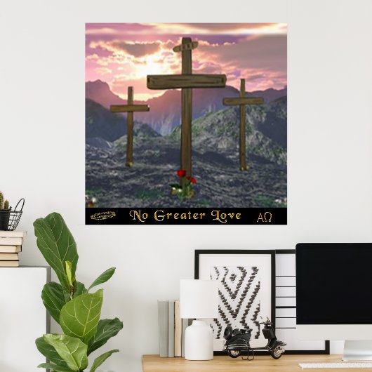 Affiche de croix du Calvaire (Bureau à domicile)