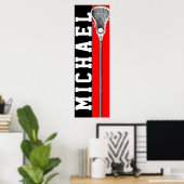 affiche de crosse personnalisée (Bureau à domicile)