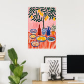 Affiche de cuisine d'arbre de citron, Méditerranée (Bureau à domicile)