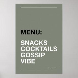 AFFICHE DE CUISINE : EN-CAS – Affiche de cuisine d