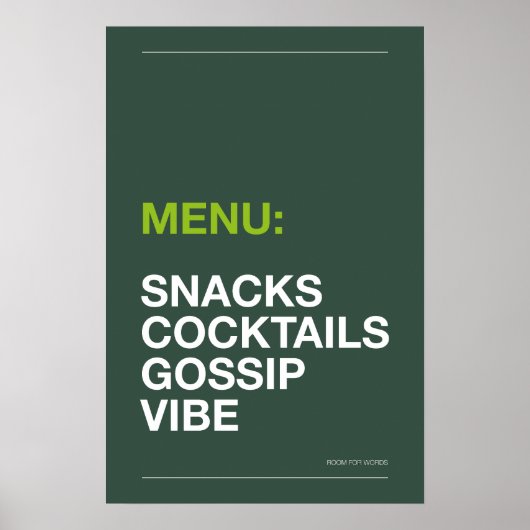 AFFICHE DE CUISINE : EN-CAS – Affiche de cuisine d (Devant)