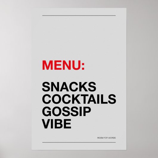 AFFICHE DE CUISINE : EN-CAS – Affiche de cuisine d (Devant)