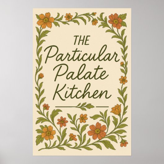 Affiche de cuisine impertinente pour palais exigea (Devant)