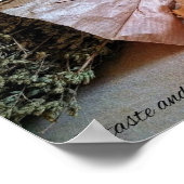 Affiche de cuisine italienne avec verset biblique  (Coin)