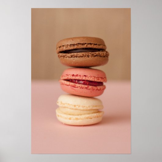 Affiche de cuisine Macarons (Devant)