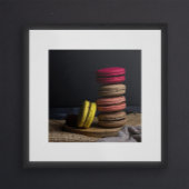 Affiche de cuisine Macarons Sucrés Macarons Rouge 