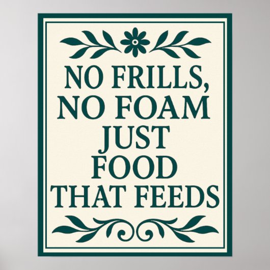 Affiche de cuisine Sassy Kitchen sans fioritures n (Devant)