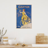 Affiche de cycles Art Griffon de cyclisme (Cuisine)