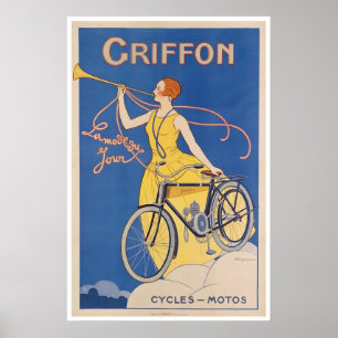 Affiche de cycles Art Griffon de cyclisme