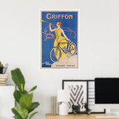 Affiche de cycles Art Griffon de cyclisme (Bureau à domicile)