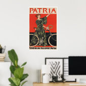 Affiche de cycles Patria Art de cyclisme Impressio (Bureau à domicile)