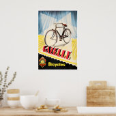 Affiche de cyclisme d'art de vélo Gazelle Bikes Pr (Cuisine)