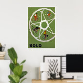Affiche de cyclisme d'art de vélo Kolo de vélo de  (Bureau à domicile)