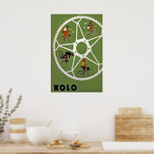 Affiche de cyclisme d'art de vélo Kolo de vélo de  (Cuisine)