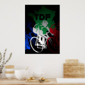 Affiche de cyclisme du Tour de France (Cuisine)