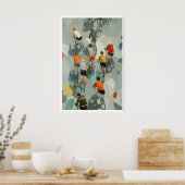 Affiche de cyclisme graphique - Vue d'en haut avec (Cuisine)